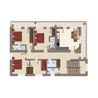 Skizze Apartment Ahorn